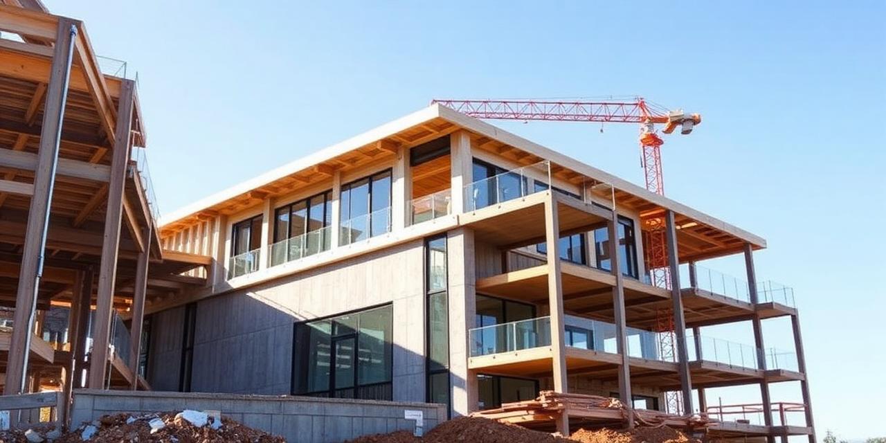 Construção em andamento